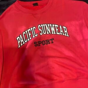 Red Pacsun crewneck- oversized